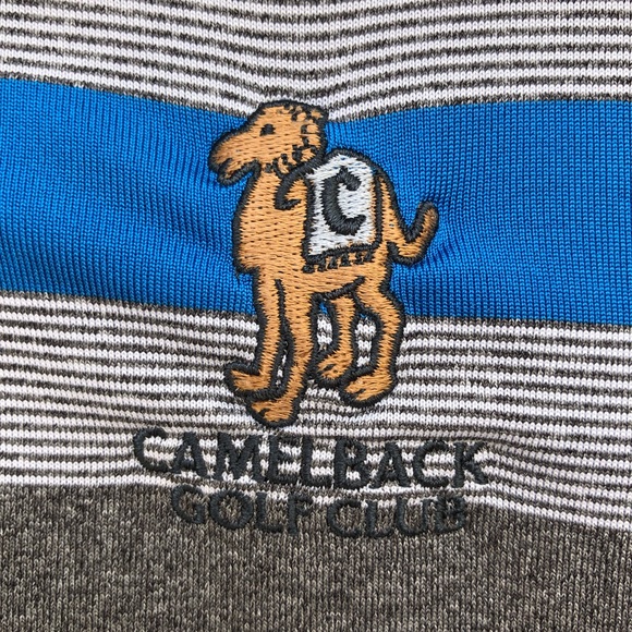 Columbia Golf "Camelback Golf Club" Striped Polo M - Picture 4 of 10